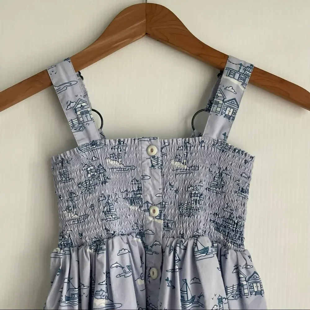 Matilda Jane Boardwalk Dress It’s a Wonderful Parade sz 6 nautical sailboat